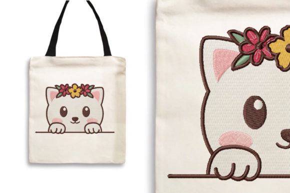Cat with Flower Crown: A Designer’s Review for Business Merch