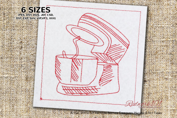 Dough Mixer with Bowl: A Sweet Kitchen Embroidery Review