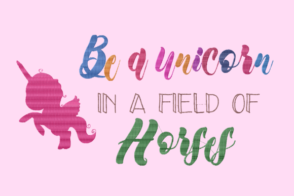 Review: Be a Unicorn in a Field of Horses Design