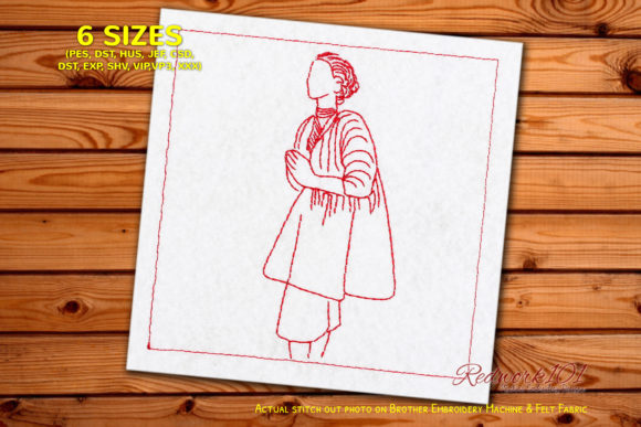 Review: Woman Praying Lineart for Branded Merch
